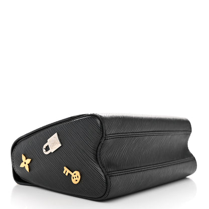 Louis Vuitton Epi Love Lock Twist Shoulder Bag MM Black 4 of 12