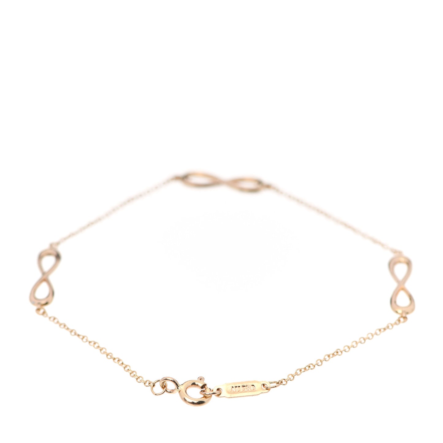 18K Rose Gold Infinity Endless Bracelet
