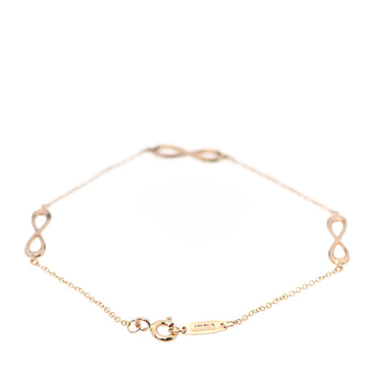 Tiffany 18K Rose Gold Infinity Endless Bracelet 2 of 5
