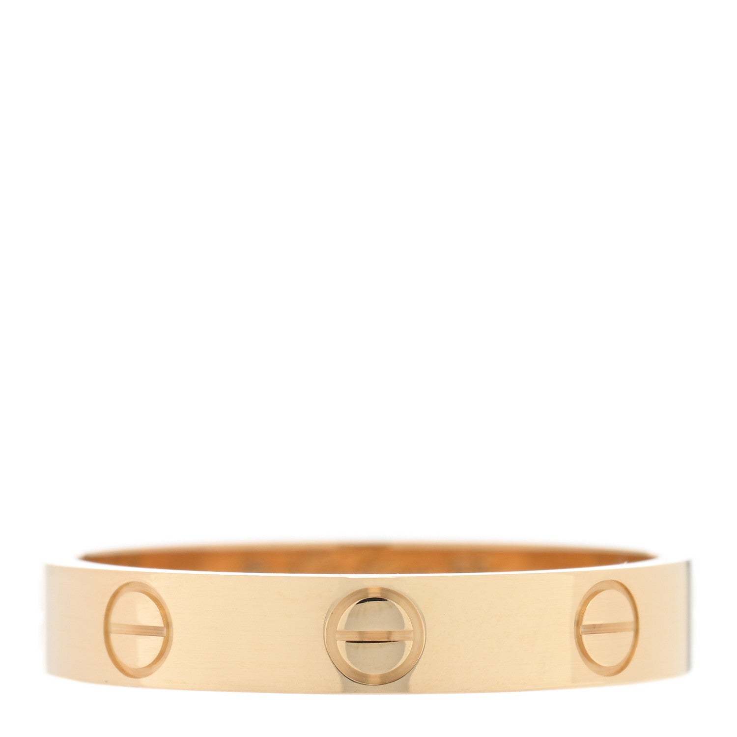 Cartier 18K Yellow Gold 3.5mm LOVE Wedding Band Ring 56 7.5 1 of 5