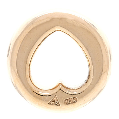 Foundrae 18K Yellow Gold Love Chubby Heart Beat Pendant 3 of 3