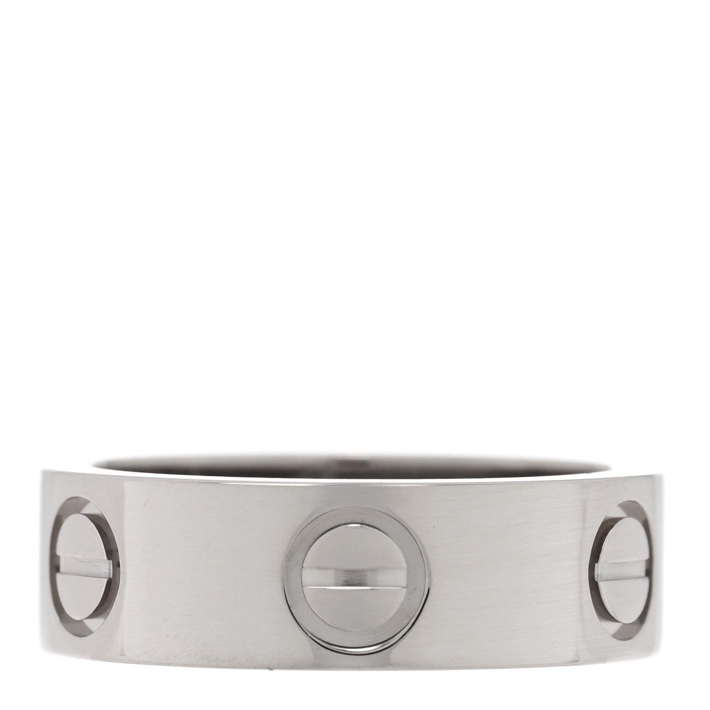 18K White Gold 5.5mm LOVE Ring 48 4.5