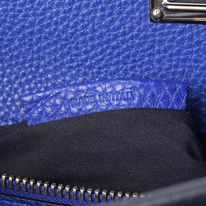 Fendi Cuoio Romano Selleria Bi-Color Large Mens Peekaboo Iconic Essential Satchel Lavagna Blue Royal 11 of 12