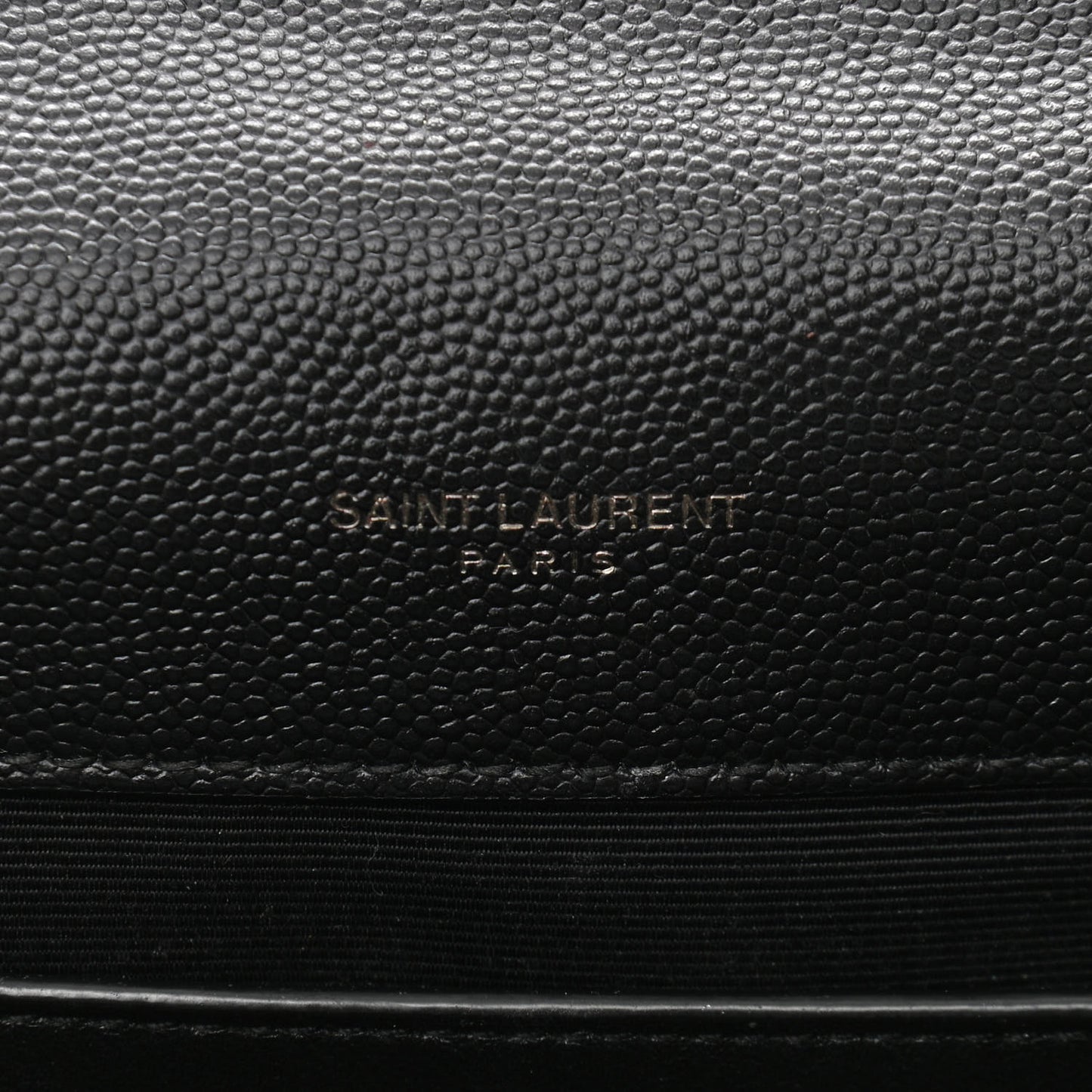 Grain De Poudre Textured Mixed Matelasse Triquilt Medium Monogram Satchel Black