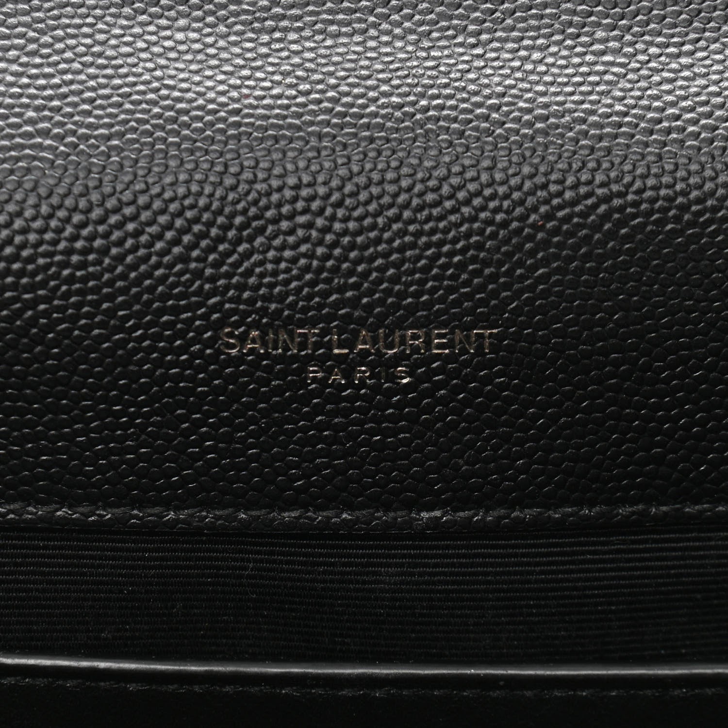 Saint Laurent Grain De Poudre Textured Mixed Matelasse Triquilt Medium Monogram Satchel Black 5 of 11