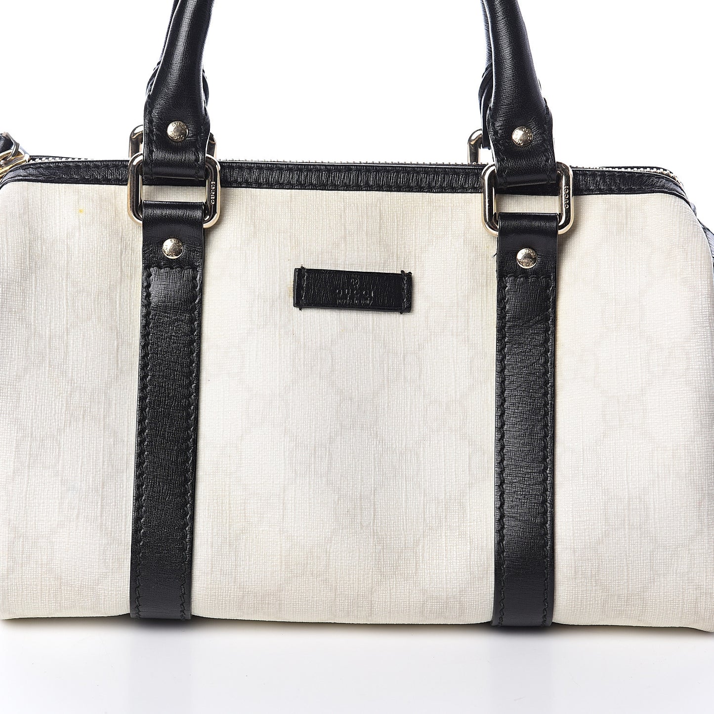 GG Plus Monogram Small Joy Boston White Black