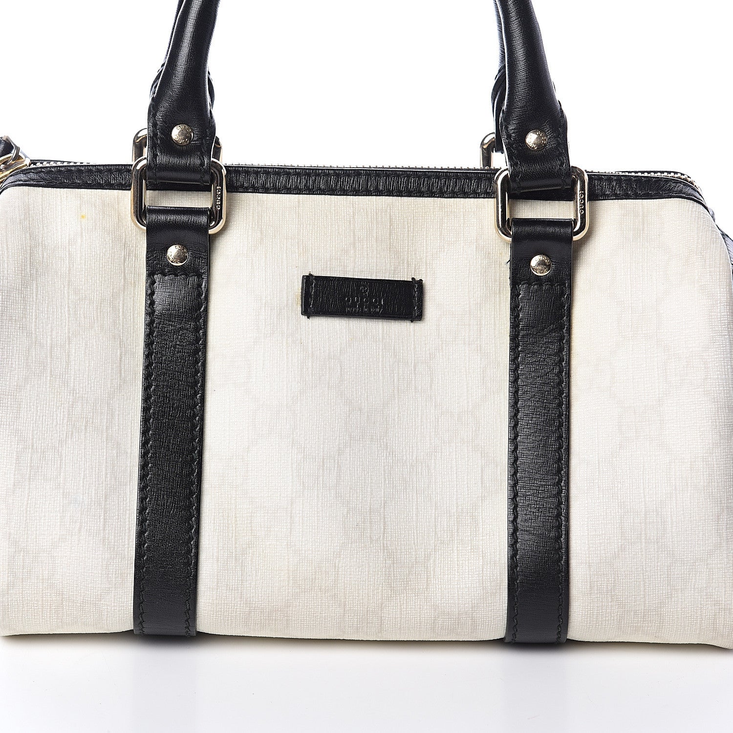 Gucci GG Plus Monogram Small Joy Boston White Black 6 of 8