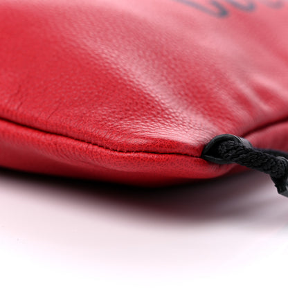 Gucci Calfskin Mens Logo Drawstring Backpack Red 10 of 10