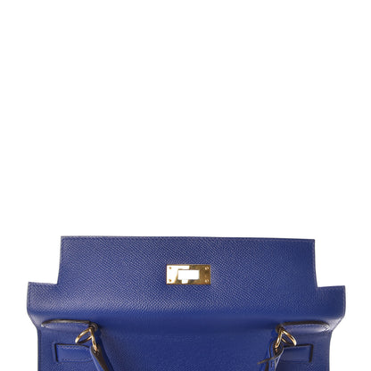 Hermes Epsom Kelly Sellier 28 Bleu Electrique 10 of 33
