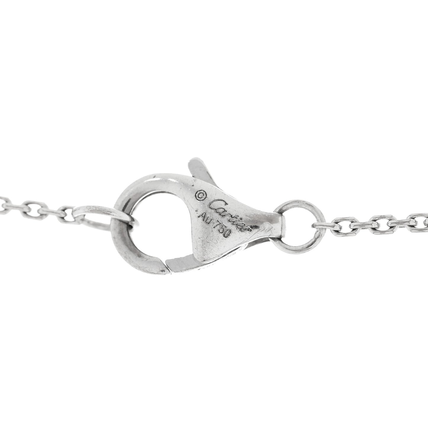 18K White Gold Diamond Etincelle De Cartier Pendant Necklace