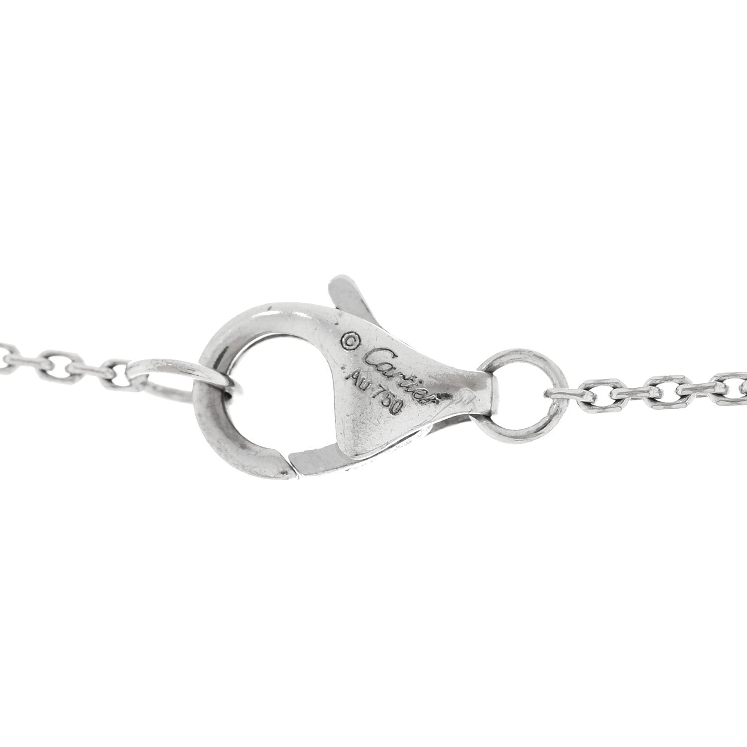 Cartier 18K White Gold Diamond Etincelle De Cartier Pendant Necklace 4 of 4