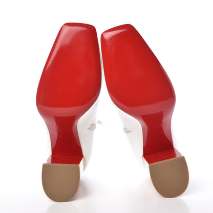 Christian Louboutin Patent Hilconico 85 Booties 39 White 5 of 9