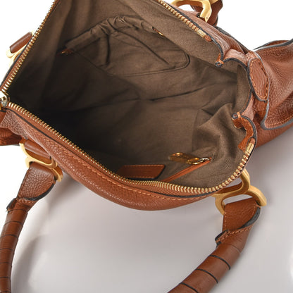Chloe Calfskin Medium Marcie Satchel Tan 5 of 10