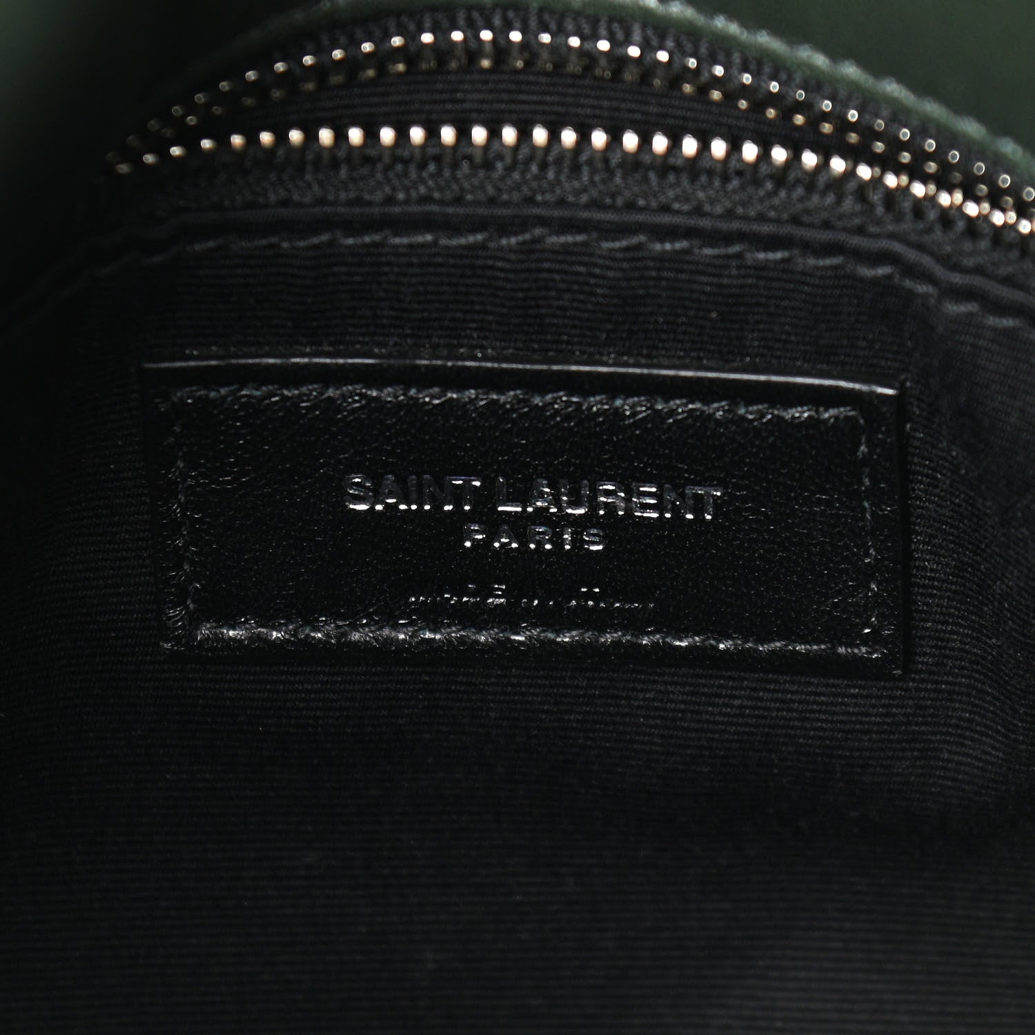 Saint Laurent Lambskin Quilted Small Loulou Puffer Monogram Chain Satchel Concrete 6 of 13