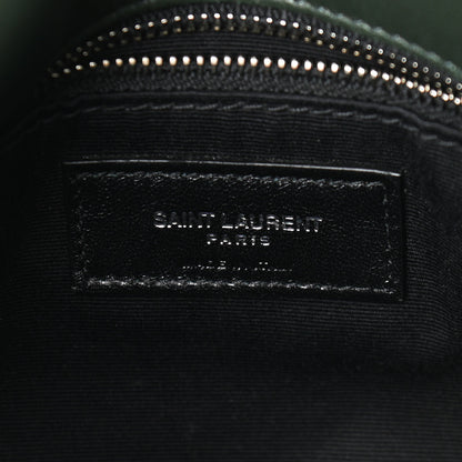 Saint Laurent Lambskin Quilted Small Loulou Puffer Monogram Chain Satchel Concrete 6 of 13
