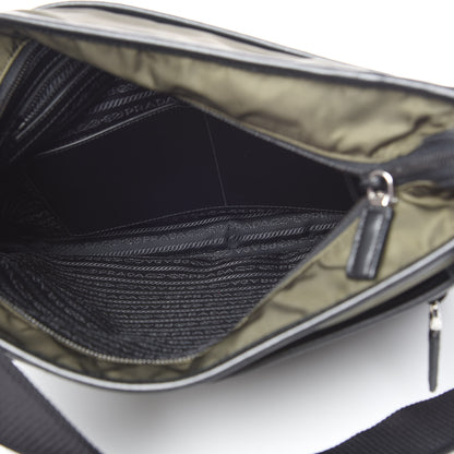 Prada Tessuto Nylon Flat Messenger Bag Militare 5 of 10