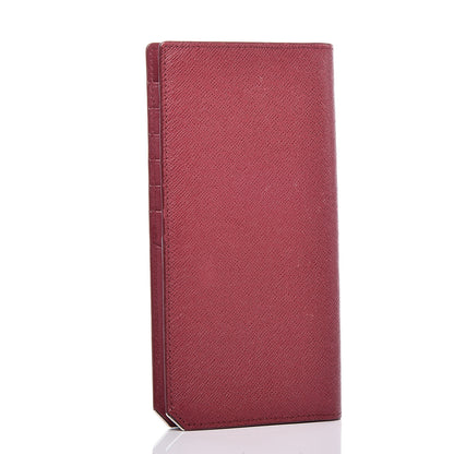 MCM Calfskin Bifold Long Wallet Red 3 of 11