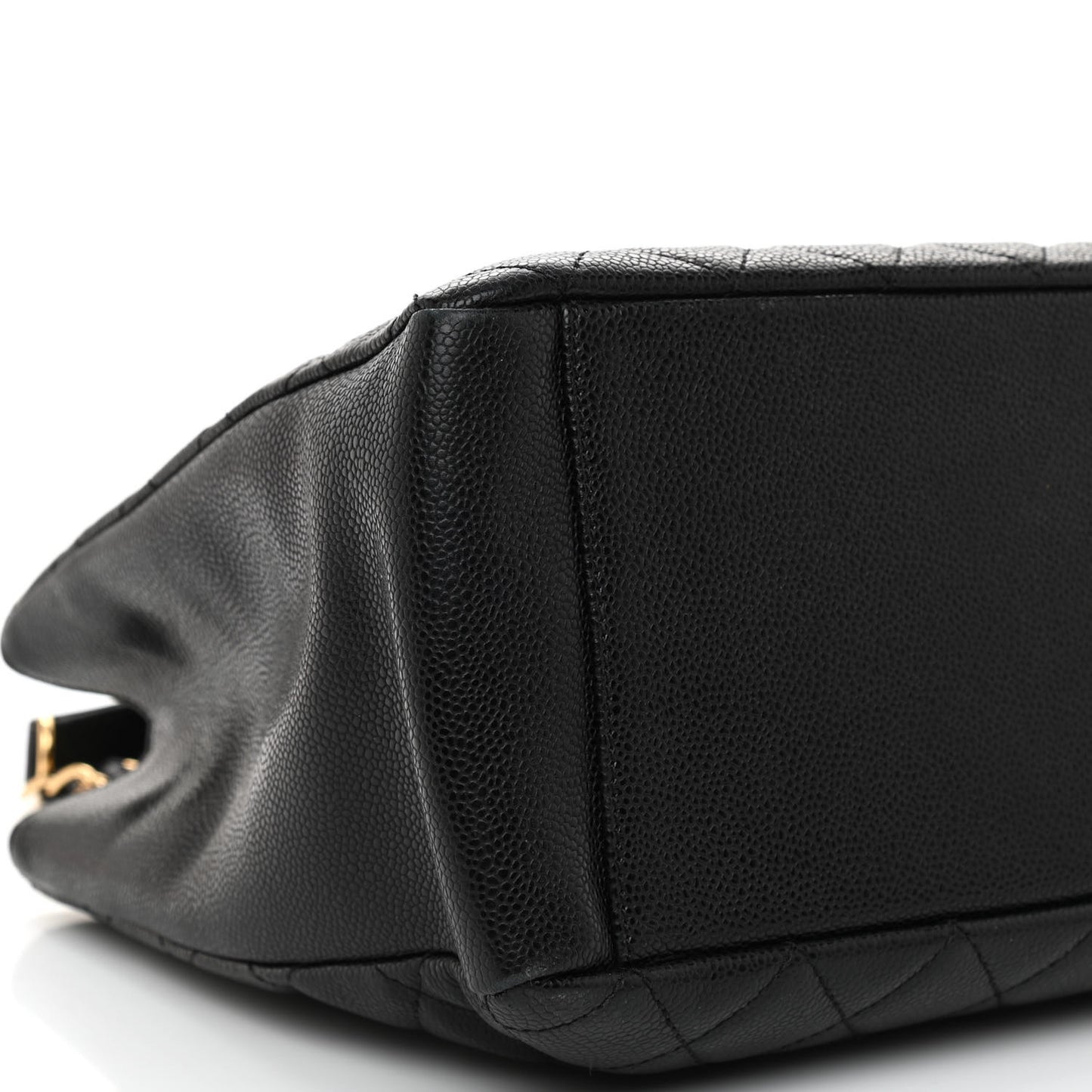 Caviar Quilted Grand Shopping Tote GST Black