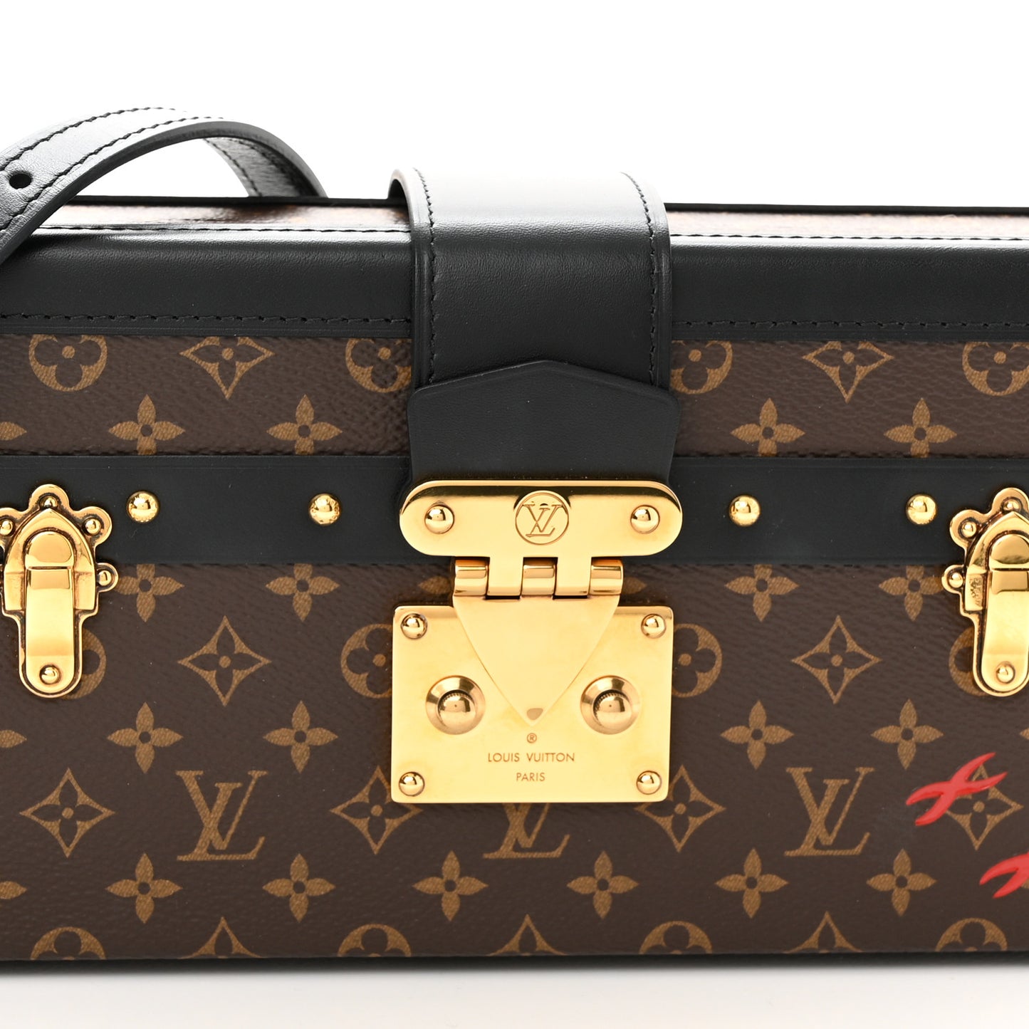 Monogram Petite Malle East West Black