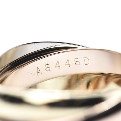 Cartier 18K Pink Yellow White Gold Classic Les Must De Trinity Ring 53 6.5 4 of 7