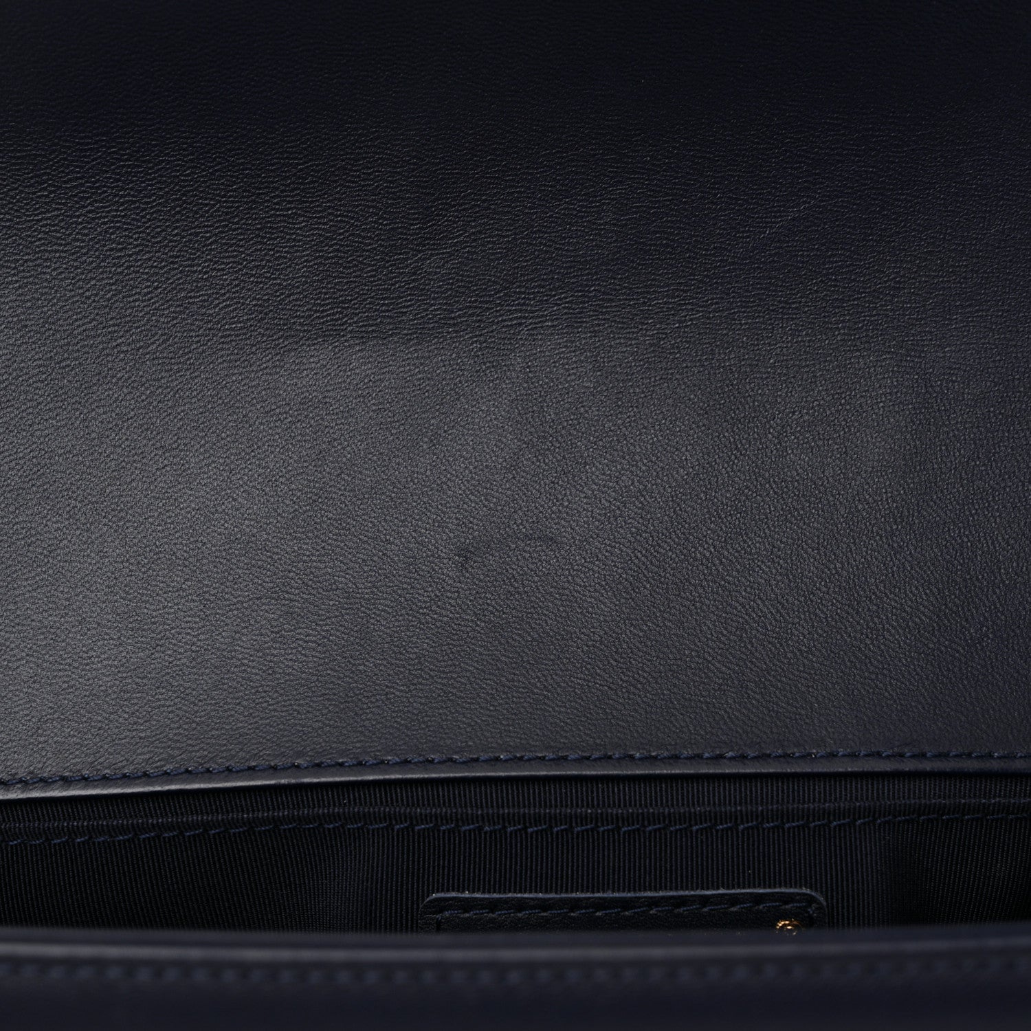 Chanel Lambskin Quilted Medium Boy Flap Dark Blue 11 of 12