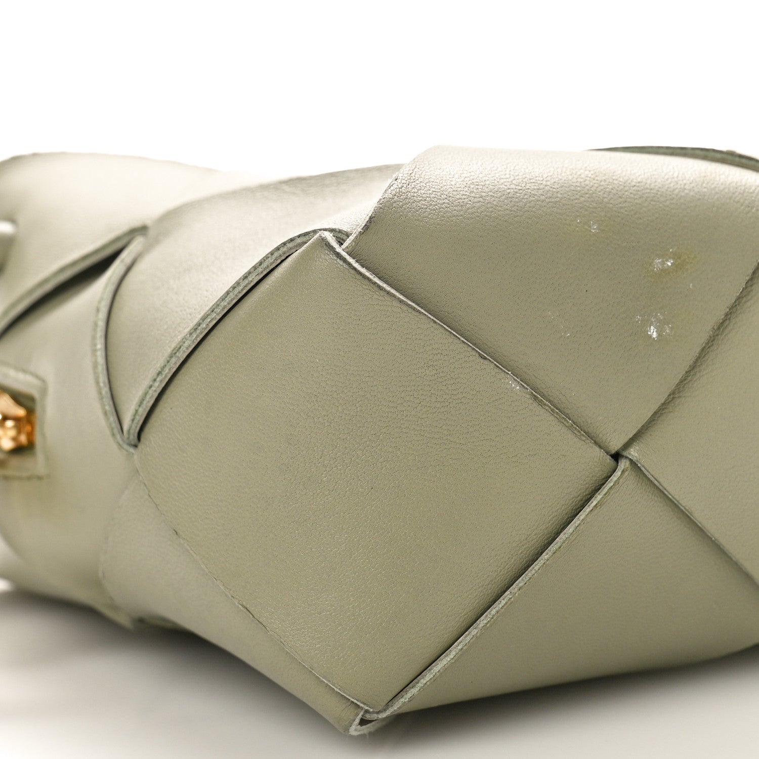 Bottega Veneta Lambskin Maxi Intreccio Small Cassette Camera Bag Travertine 8 of 10