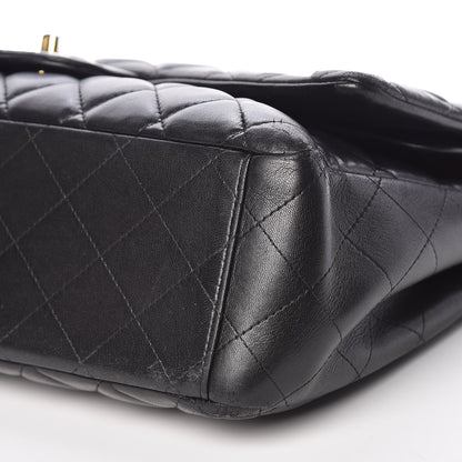 Chanel Lambskin Quilted Maxi Double Flap Black 9 of 13