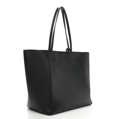 Louis Vuitton Calfskin Lockme Cabas Black 3 of 9