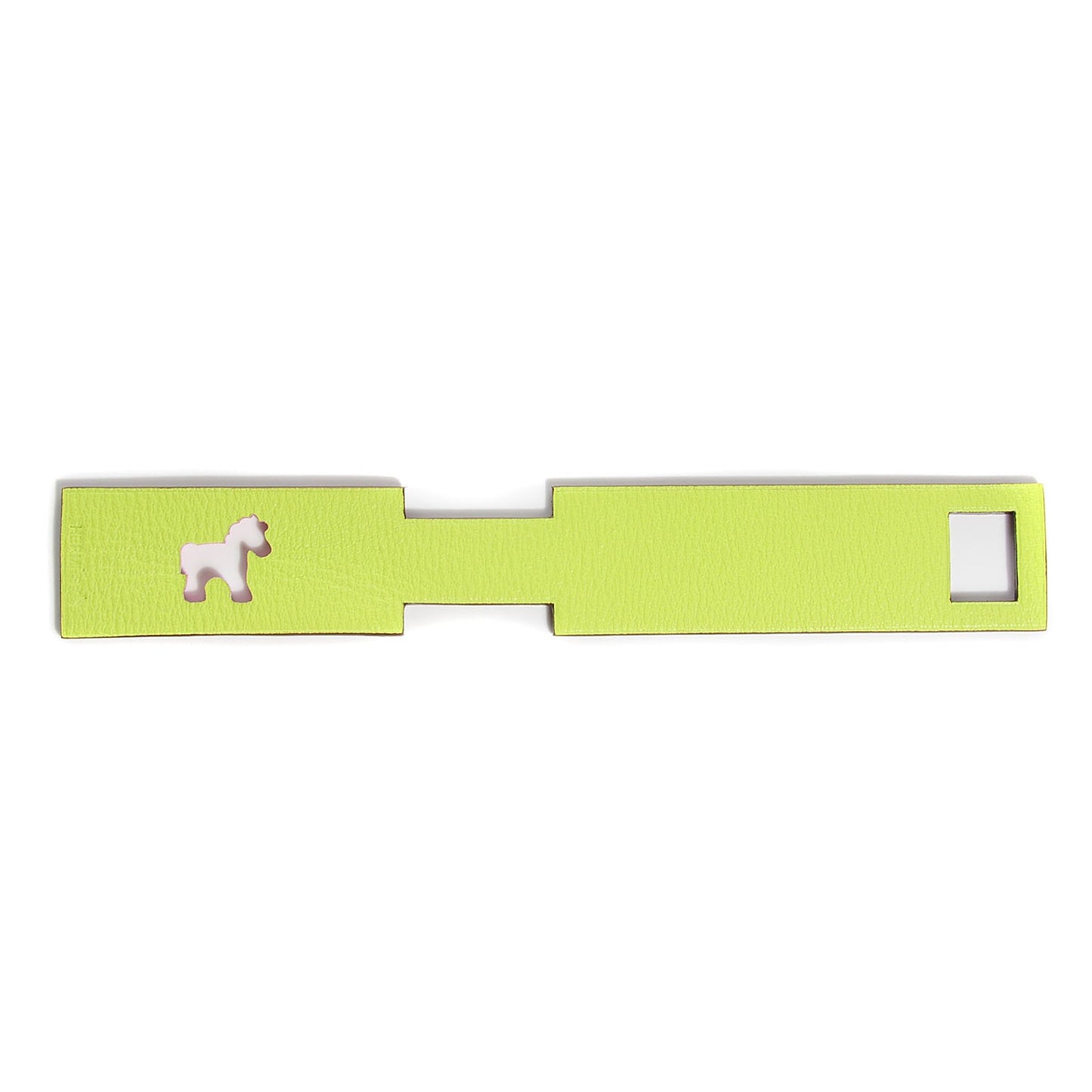 Togo Chevre Mysore Petit H Luggage Tag Kiwi Tosca