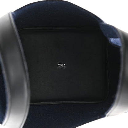 Hermes Feutre Swift Picotin Lock 22 MM Bleu Nuit Black 4 of 9