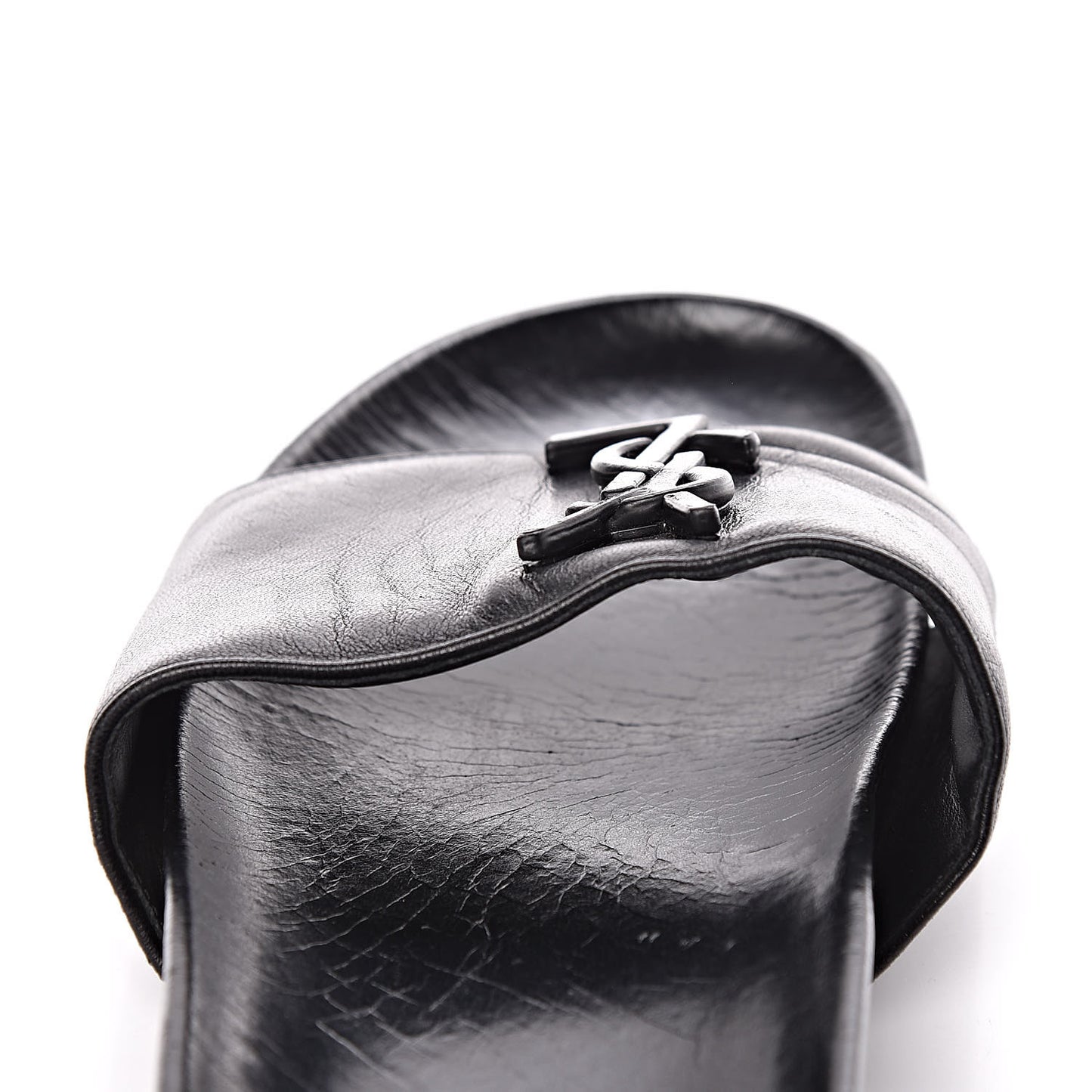 Lambskin Joan Slide Sandals 39 Black