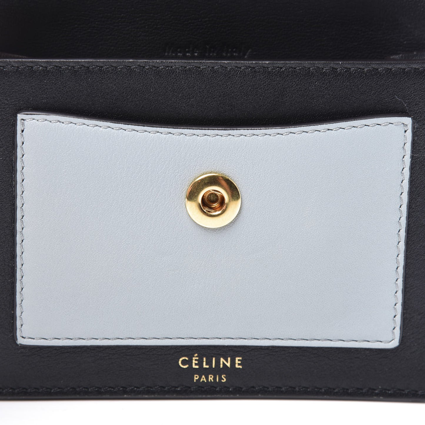 Liege Calfskin Tri-Color Pocket Card Holder