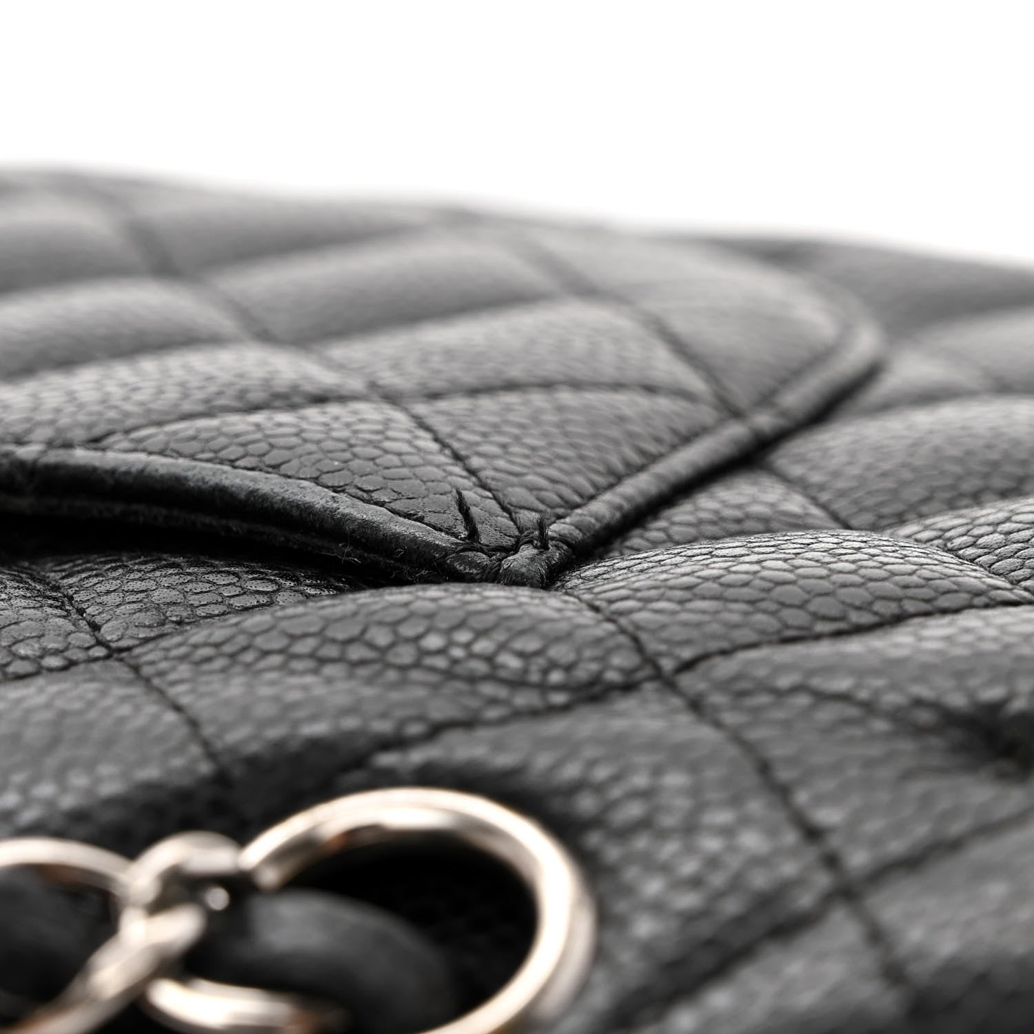 Chanel Caviar Quilted Medium Double Flap Black 12 of 13