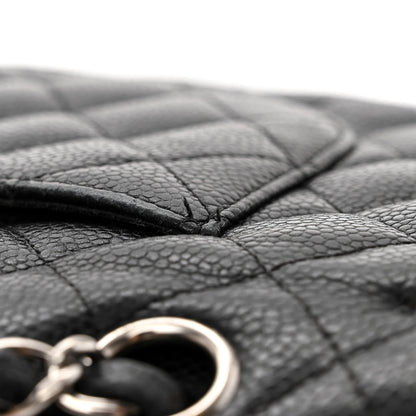 Chanel Caviar Quilted Medium Double Flap Black 12 of 13