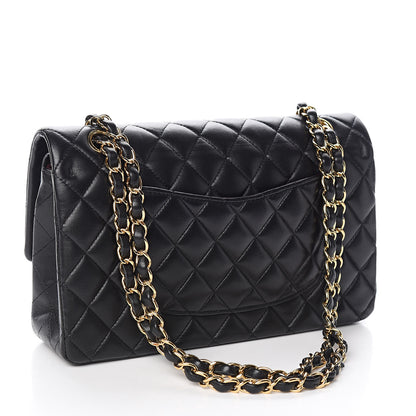 Chanel Lambskin Quilted Medium Double Flap Black 3 of 12