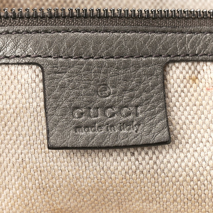 Gucci Metallic Pebbled Calfskin Medium Soho Chain Hobo Sasso 6 of 11