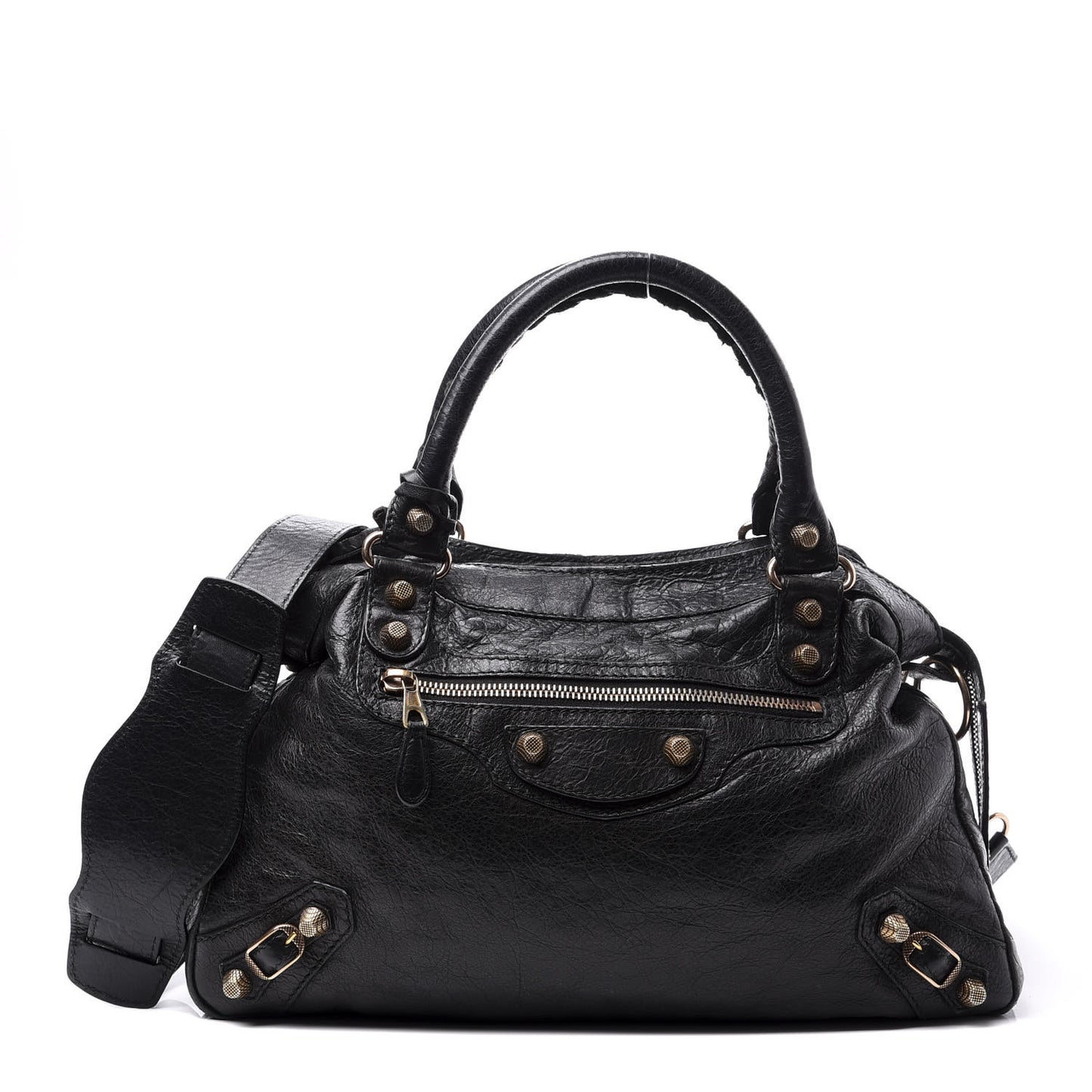 Agneau Giant 12 Rose Gold Hardware Town Black