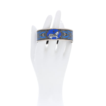 Hermes Enamel Printed Wide Grand Apparat Bracelet 70 2 of 7