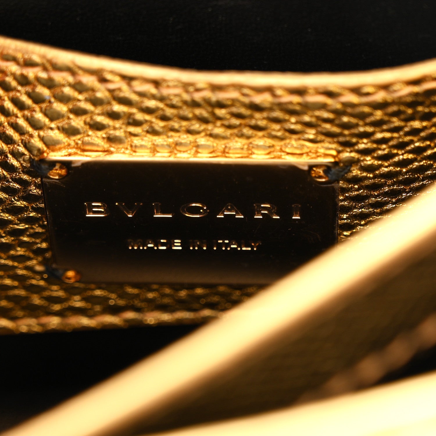 Bulgari Metallic Karung Serpenti Forever Crossbody Gold 7 of 10
