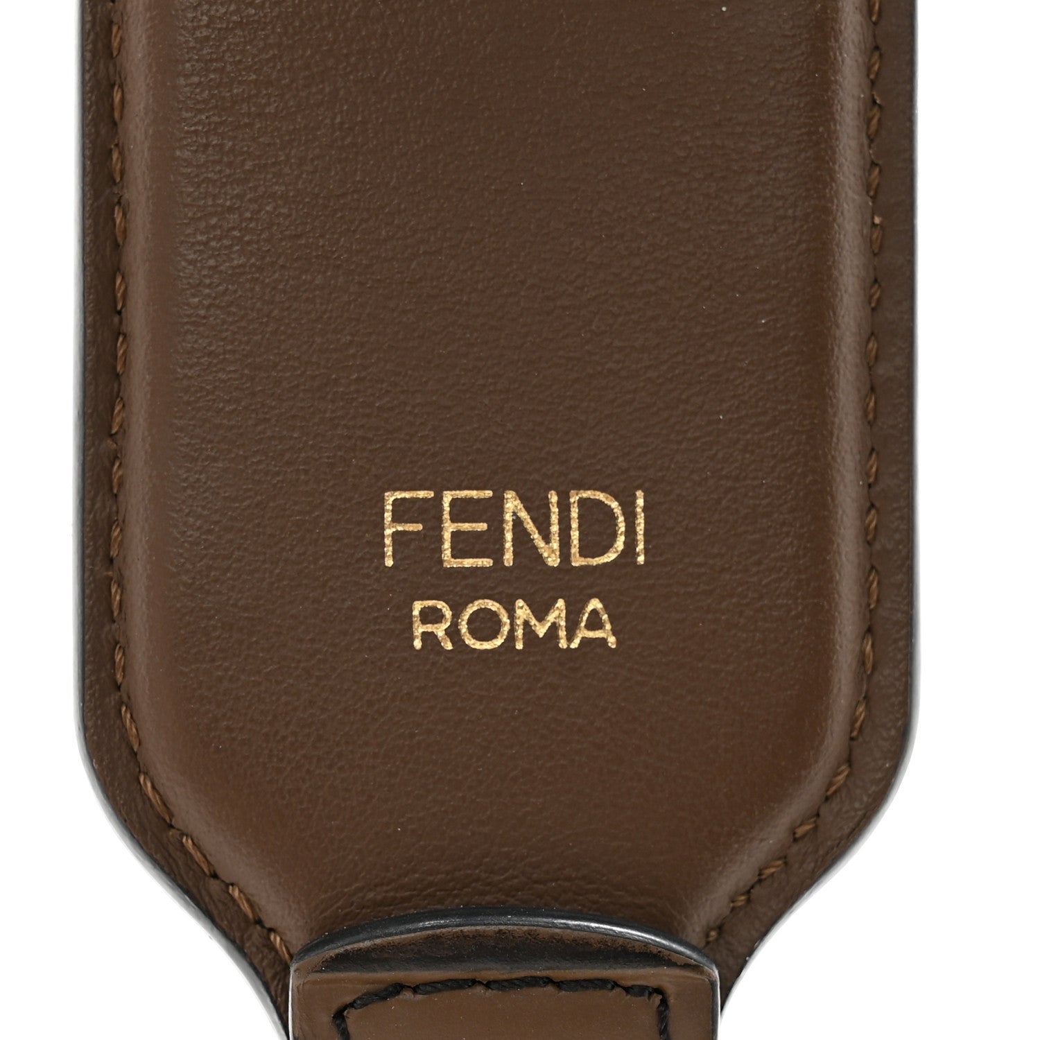 Fendi Vitello Century Bi-Color FF 1974 Embossed Strap You Maya Black 3 of 7
