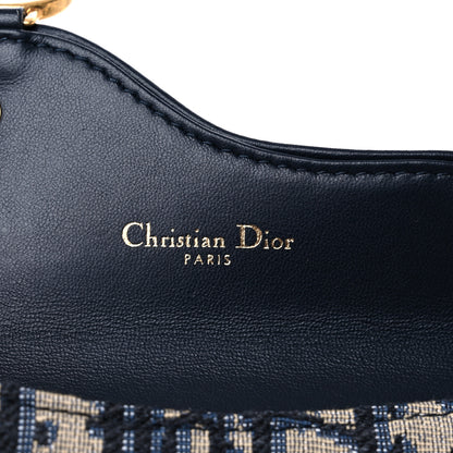 Christian Dior Oblique Saddle Cosmos Zipped Card Holder Blue 6 of 6