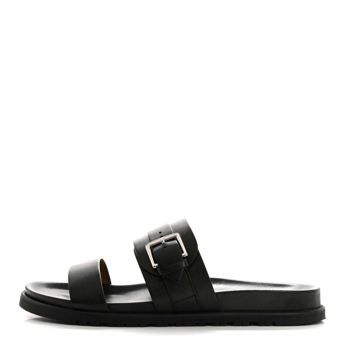 Calfskin Mens Tao Sandals 43.5 Black