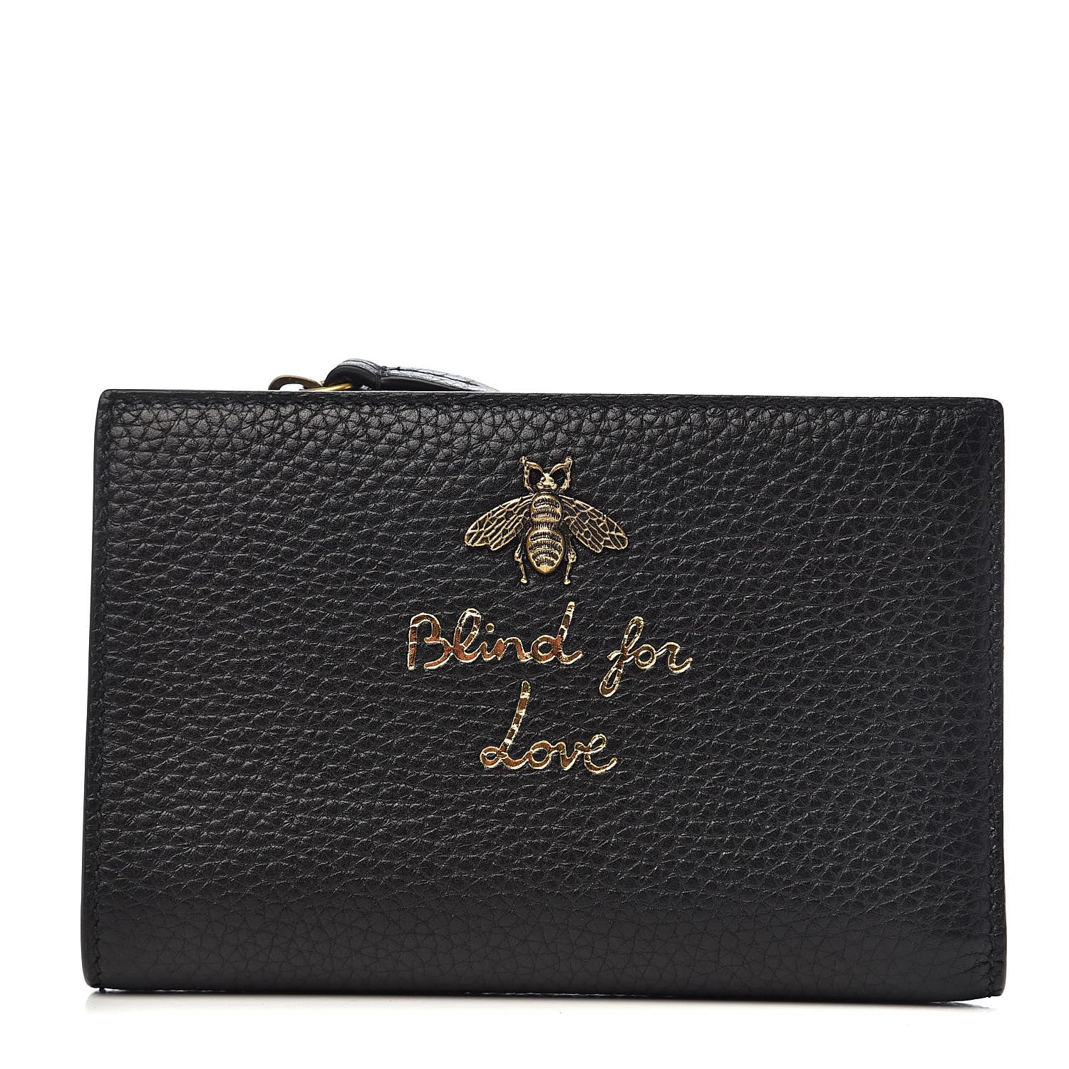 Gucci Calfskin Cellarius Blind For Bi-Fold Wallet Black 1 of 7