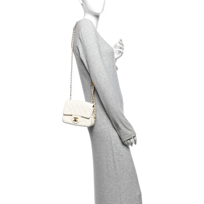 Chanel Lambskin Quilted Mini Pearl Crush Flap White 2 of 10