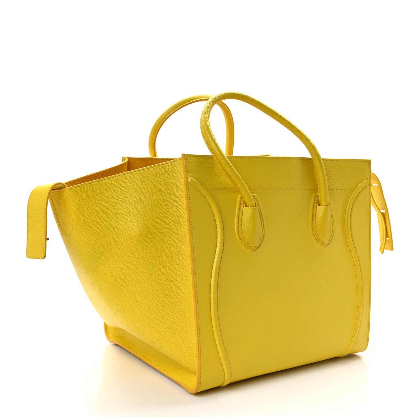 Grained Calfskin Medium Phantom Luggage Yellow