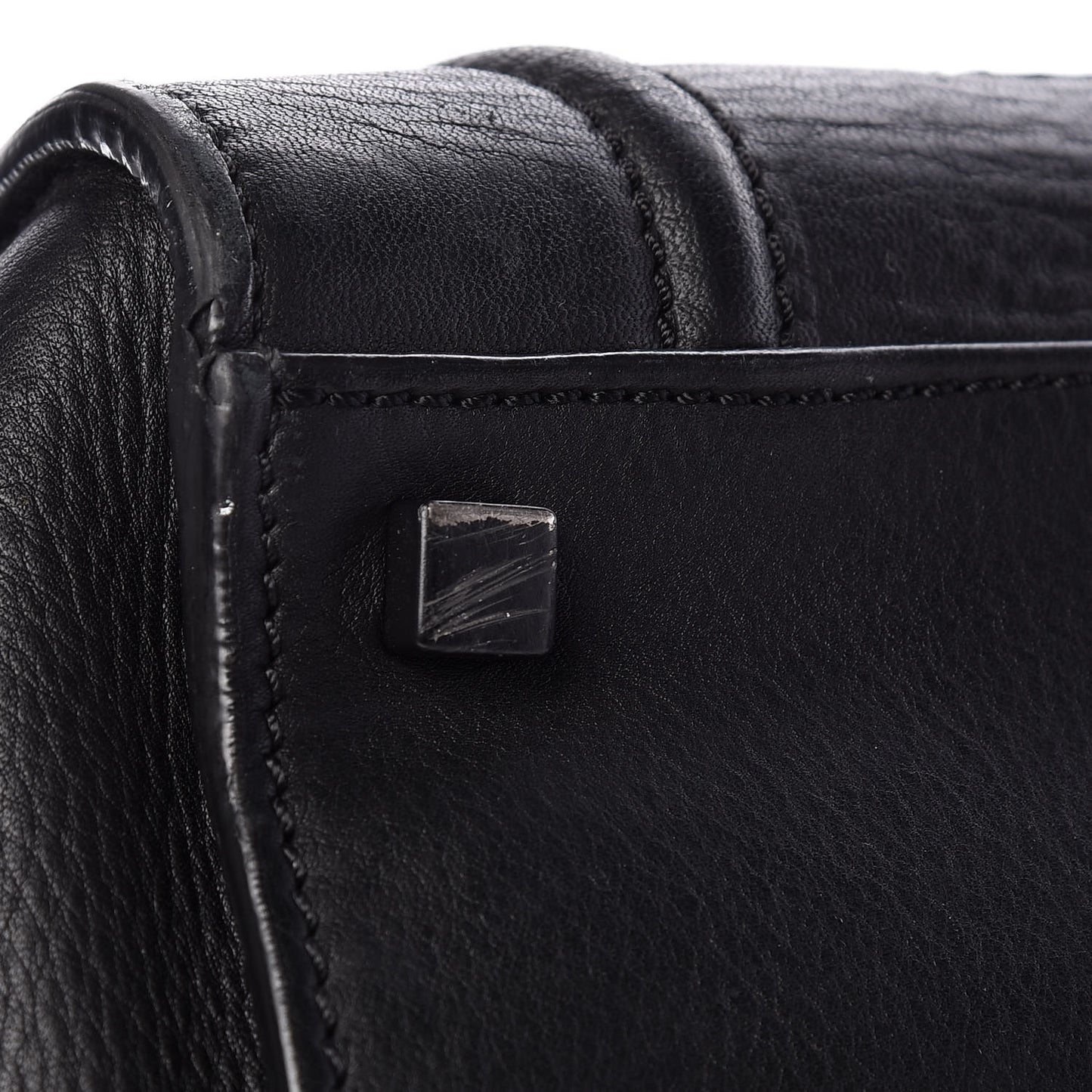 Supple Calfskin Medium Phantom Luggage Black