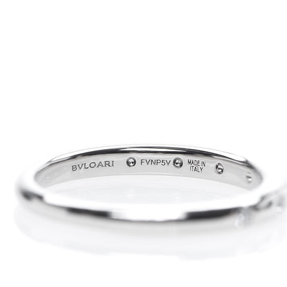 Bulgari Platinum Diamond Fedi Wedding Band Ring 48 4.5 3 of 4