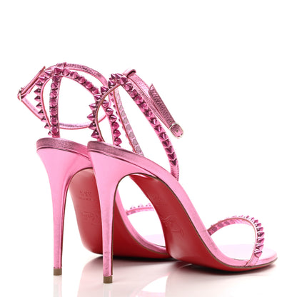 Christian Louboutin Metallic So Me 100 Sandals 35.5 Pink 4 of 9