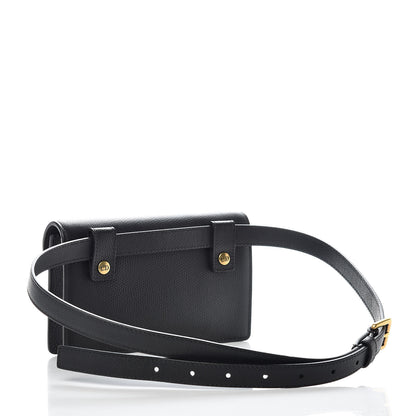 Christian Dior Grained Calfskin Saddle Belt Bag Black 3 of 9
