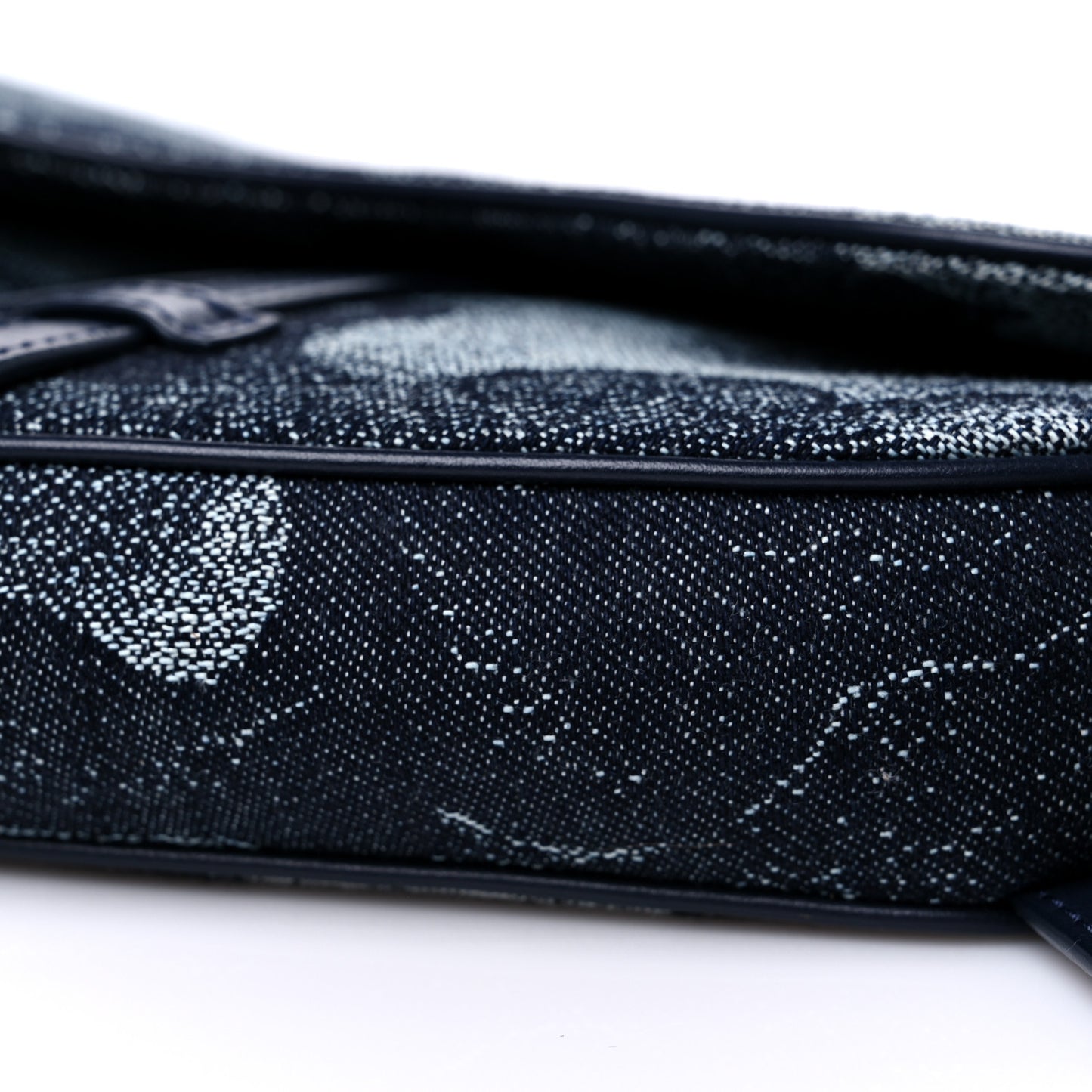 X Peter Doig Denim Camouflage Saddle Bag